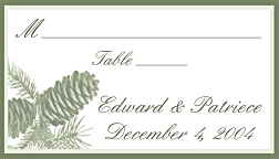 Pinecone Placecard
