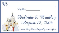 Cinderella Place Card- personalized