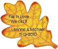 Oak Leaf Favor Tag