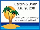 Beach Theme Favor Tag