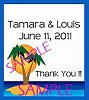 Small Beach Scene Favor Tag