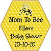Mom To Bee - Bee Theme Favor Tag