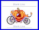 Cinderella Pumpkin Coach Favor Place Card - Large