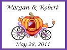 Cinderella Pumpkin Coach Favor Tag - Large