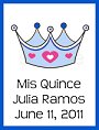 Princess Crown Favor Tag - Large Tall