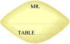 Mini Leaf shaped favor tag - Yellow