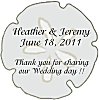 Sand Dollar Favor Tag #1