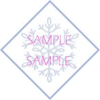 Blank Snowflake tag - write whatever you'd like