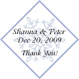 Personalized Snowflake Tag sample