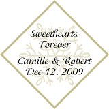Personalized Snowflake Tag sample