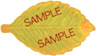 Elm Leaf shaped favor tag
