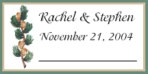 Pinecone Favor Tag