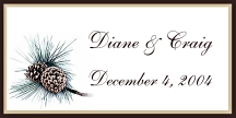 Pinecone Favor Tag