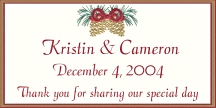 Pinecone Favor Tag