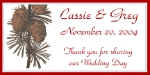 Pinecone Favor Tag