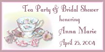 Tea Party Favor Tag