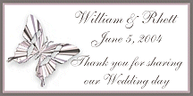 Butterfly personalized favor tag