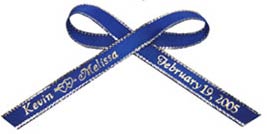 Metallic edge Personalized Ribbon